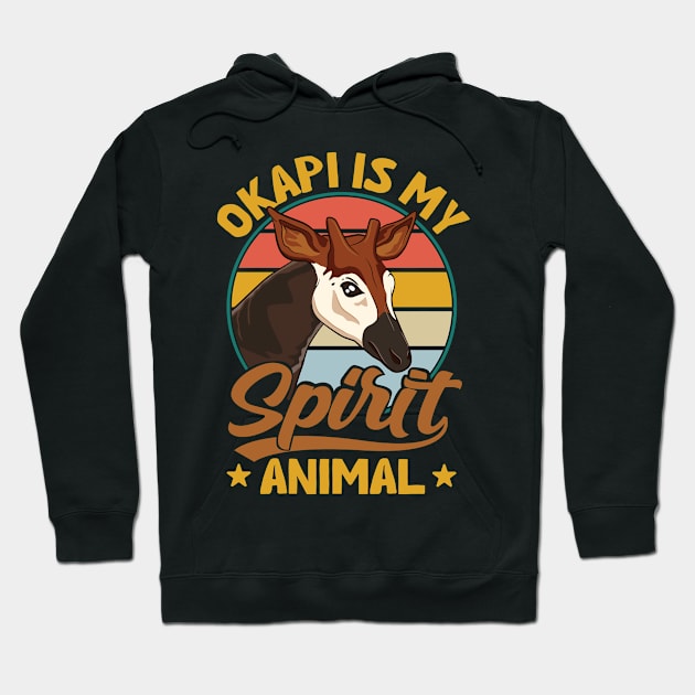 Okapi is my Spirit Animal - Congolese Giraffe Hoodie by bangtees